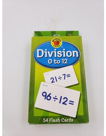Brighter Child Brighter Division Flash Cards
