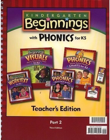 BJU Press Kindergarten Beginnings with Phonics for K5 Teacher's Edition Part 2