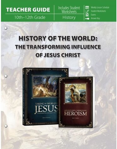 Masterbooks History Of The World The Transforming Influence of Jesus Christ Teacher Guide *USED*