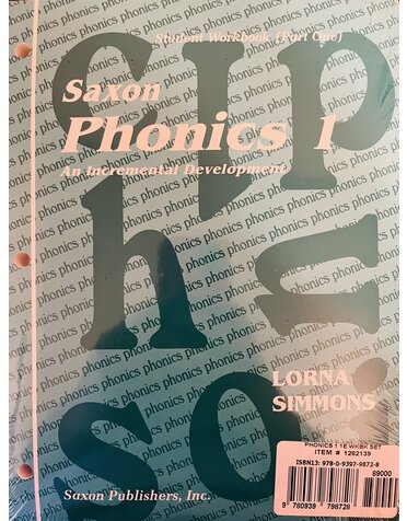 Saxon Saxon Phonics 1 Student Workbook Set **BRAND NEW**