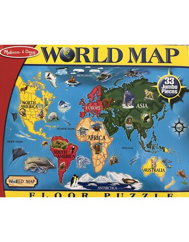 Melissa & Doug Melissa and Doug World Map Floor Map