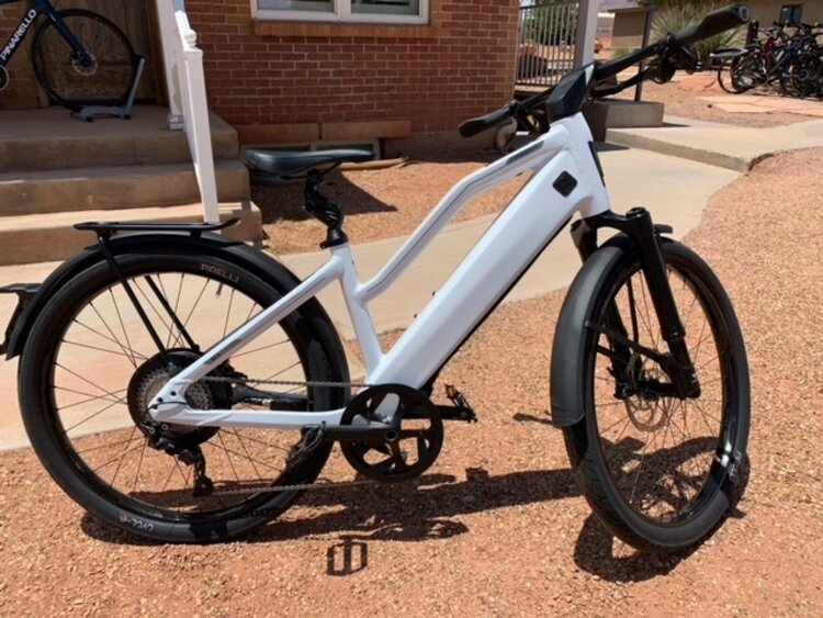 Stromer ST3  - Pearl White - Suspension Fork and Seat - Medium Comfort