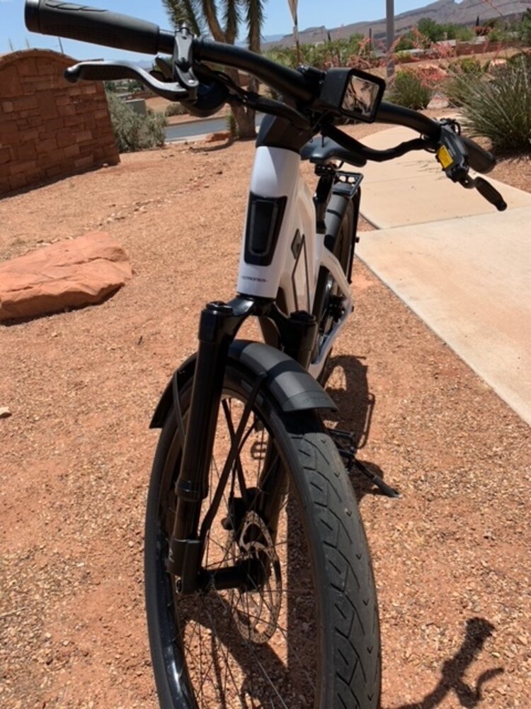 Stromer ST3  - Pearl White - Suspension Fork and Seat - Medium Comfort