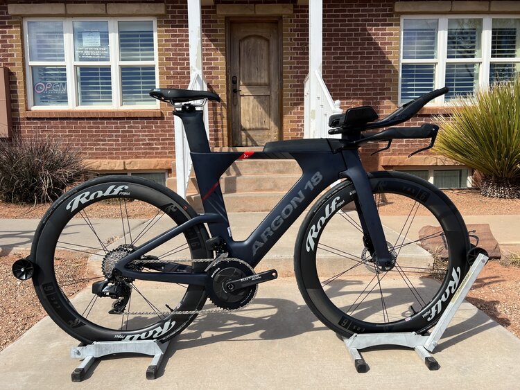 Argon 18 Argon 18 E-119 Disc Tri - Kailua Full Moon - 2x12 Red AXS - Rolf Prima  - Rotor Crank