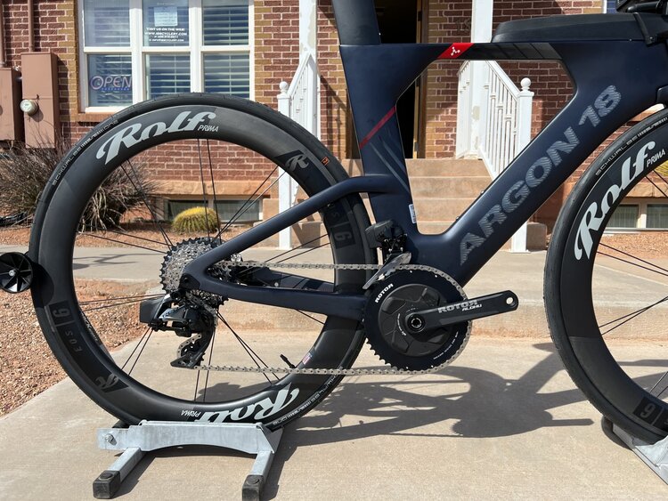 Argon 18 Argon 18 E-119 Disc Tri - Kailua Full Moon - 2x12 Red AXS - Rolf Prima  - Rotor Crank