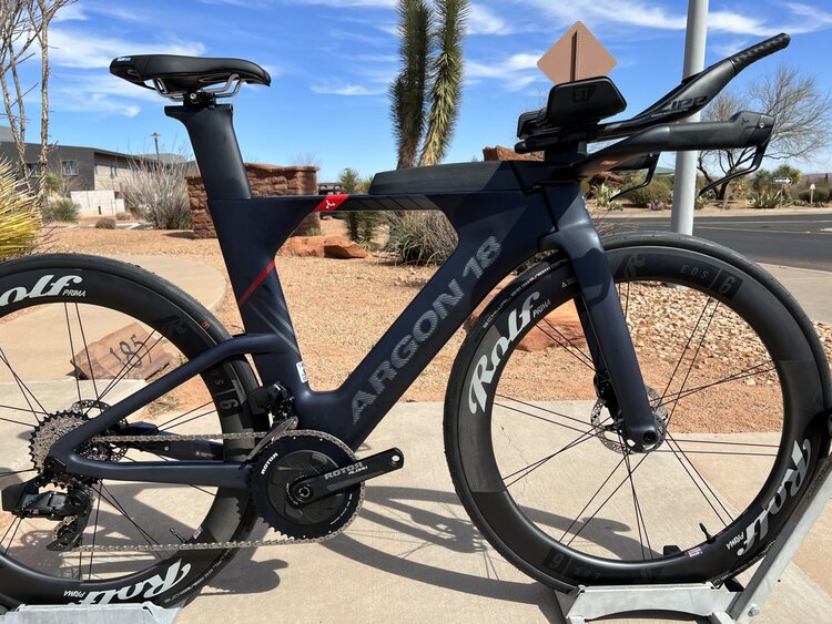 Argon 18 Argon 18 E-119 Disc Tri - Kailua Full Moon - 2x12 Red AXS - Rolf Prima  - Rotor Crank