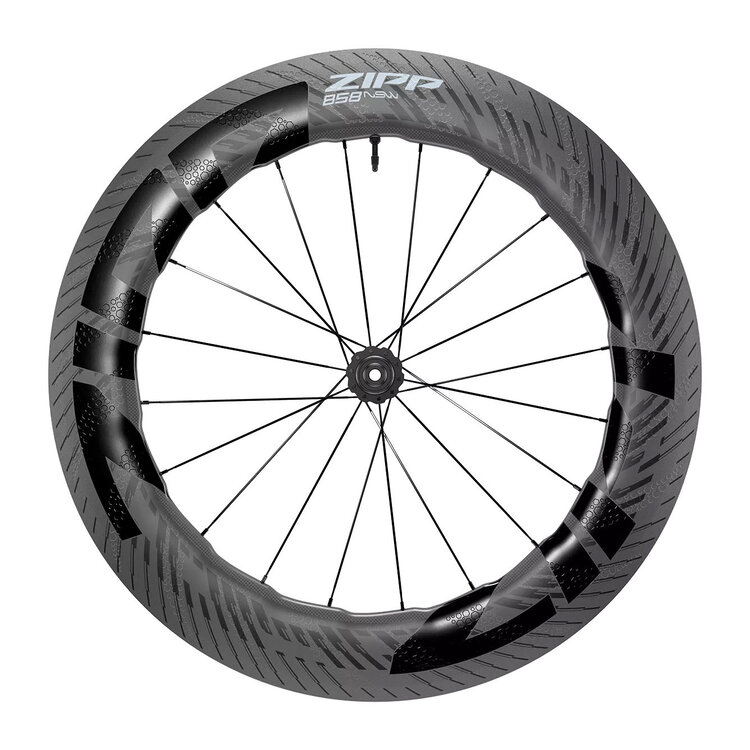 Zipp Speed Weaponry Zipp 858 NSW Tubeless Disc Wheelset - 12x142 / 12x100 - Centerlock -
