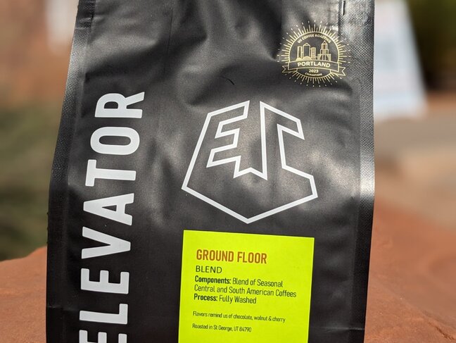 Elevator Coffee Elevator Coffee - GROUND FLOOR - Light Roast Blend - Whole Bean -  12oz