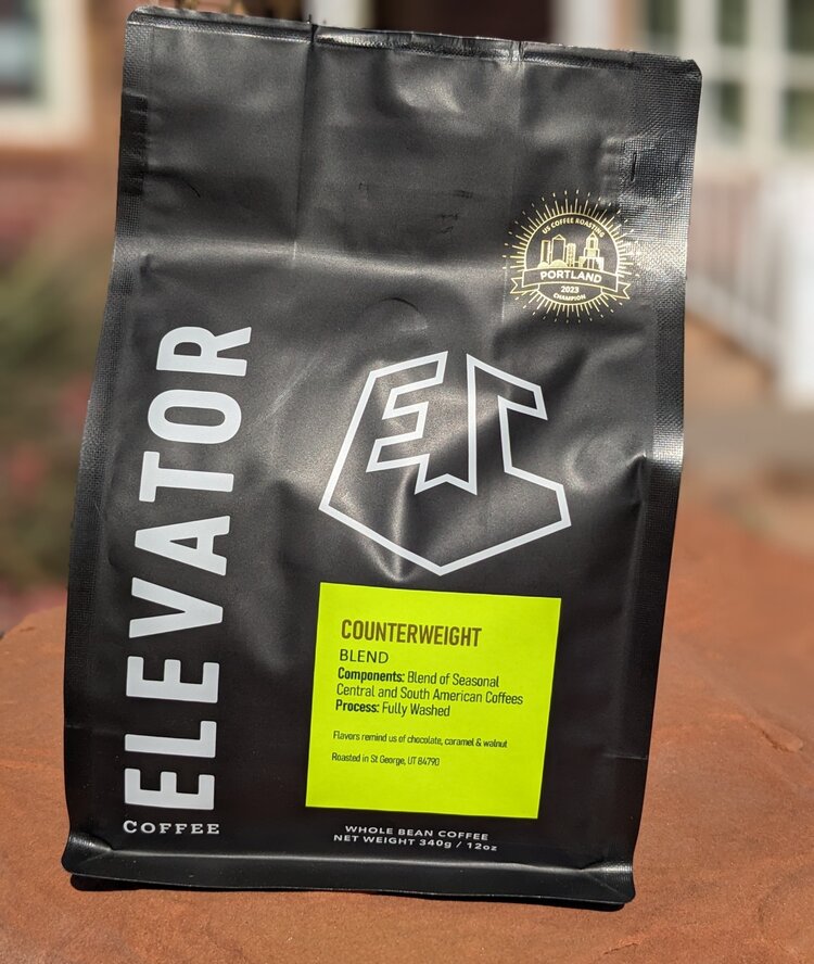 Elevator Coffee Elevator Coffee - COUNTERWEIGHT - Medium Roast Blend - Whole Bean -  12oz