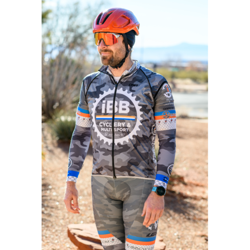 DNA Cycling 2024 IBB Gray Camo Men's Bib Short - Large