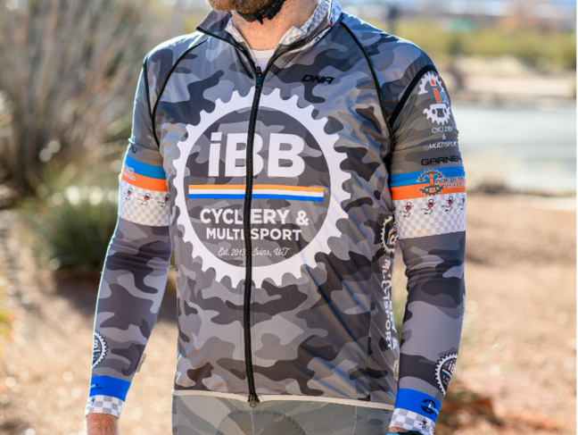 DNA Cycling 2024 IBB Gray Camo Men's Bib Short - Large