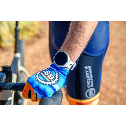 DNA Cycling 2024 IBB Custom Gloves - Orange/Blue -