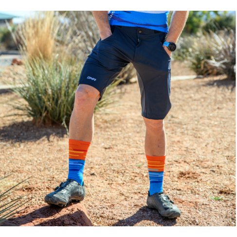 DNA Cycling 2024 IBB Custom Socks  - Blue Orange - Medium