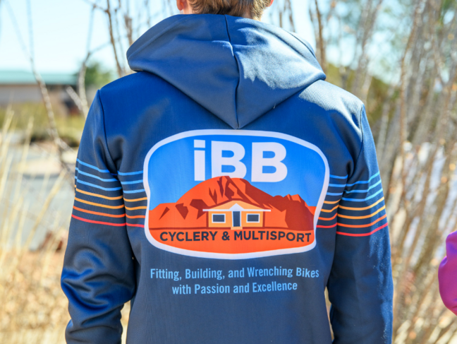 DNA Cycling 2024 IBB Custom sweat shirt Roubaix Zip Up Hoodie-Navy Blue