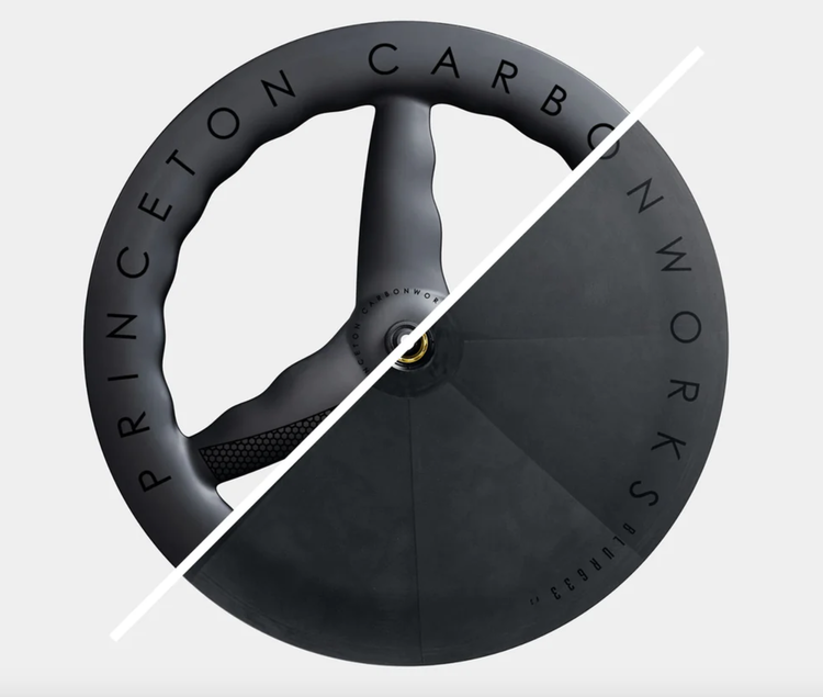 Princeton CarbonWorks Princeton Carbon Works - Mach TS (TriSpoke) + Blur (Rear Disk) Set - Black