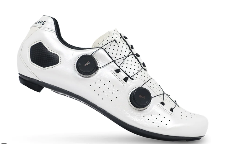 Lake Cycling CX333 Road Shoes - Boa -  White - Narrow - Size 45.5