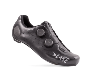Lake Cycling CX332 Size 44.5 Road Shoes - Black/Silver - IBB
