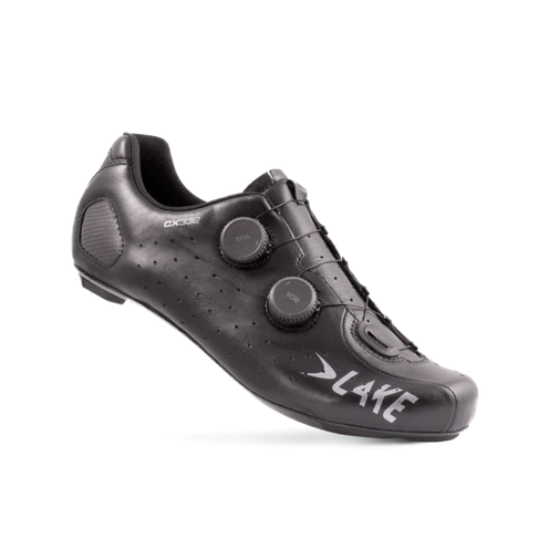 Lake Cycling CX332 Size 44.5 Road Shoes - Black/Silver
