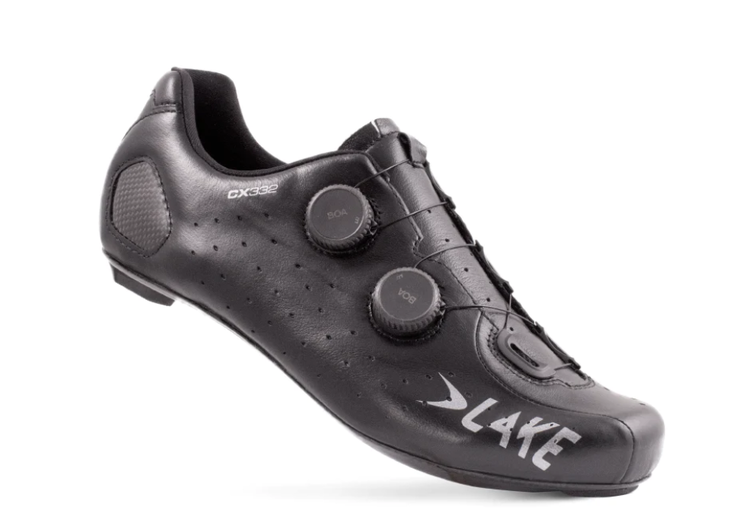 Lake Cycling CX332 Size 44.5 Road Shoes - Black/Silver