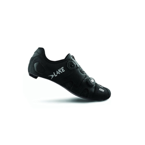 Lake Cycling CX241 Men's Road Cycling Shoes Carbon - Size 45.0 US 11.0 Black/Silver