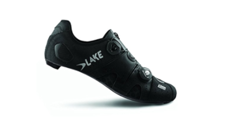 Lake Cycling CX241 Men's Road Cycling Shoes Carbon - Size 45.0 US 11.0 Black/Silver