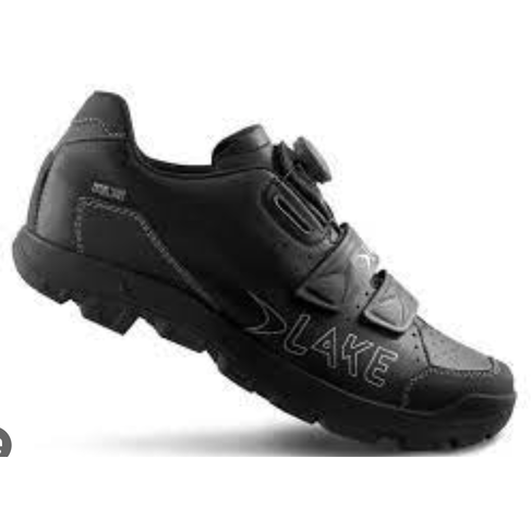 Lake Cycling Shoes MX168 Black/Silver 45