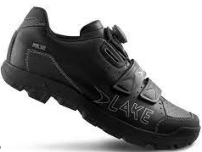 Lake Cycling Shoes MX168 Black/Silver 45