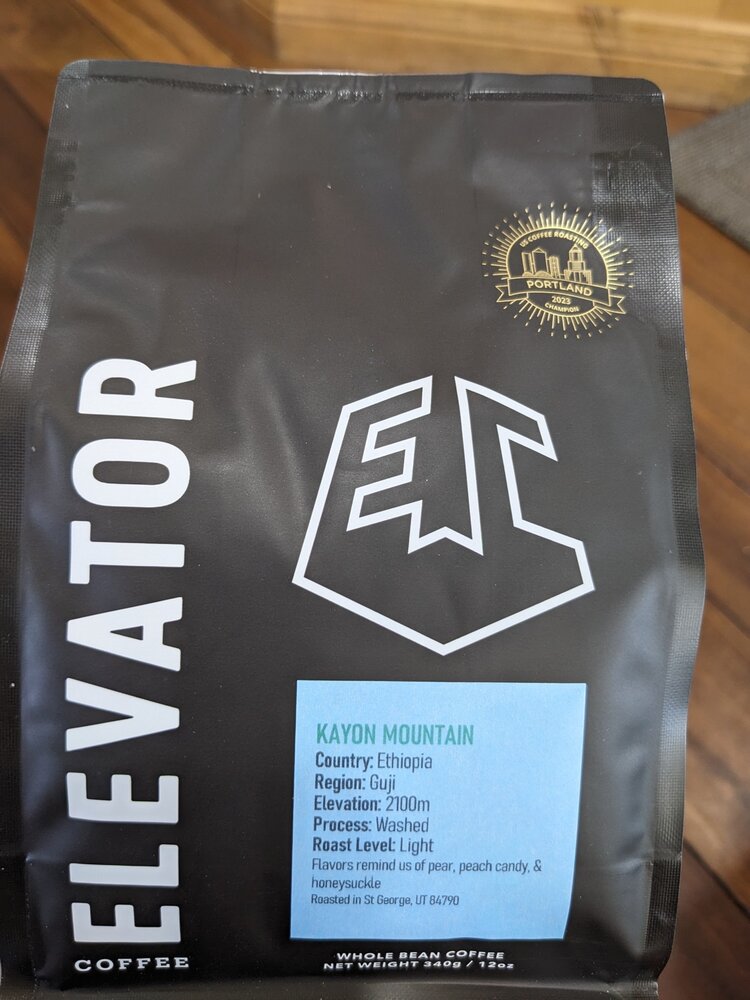 Elevator Coffee Elevator Coffee - KAYON MOUNTAIN - Light - Whole Bean -  12oz