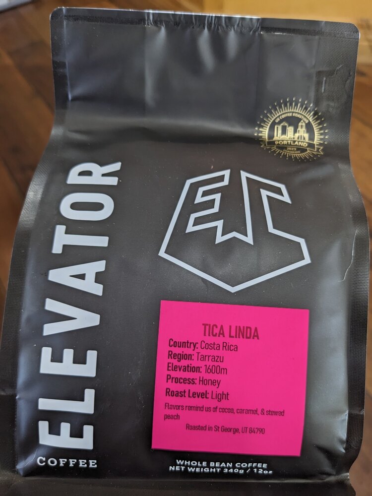 Elevator Coffee Elevator Coffee - TICA LINDA - Light - Whole Bean -  12oz
