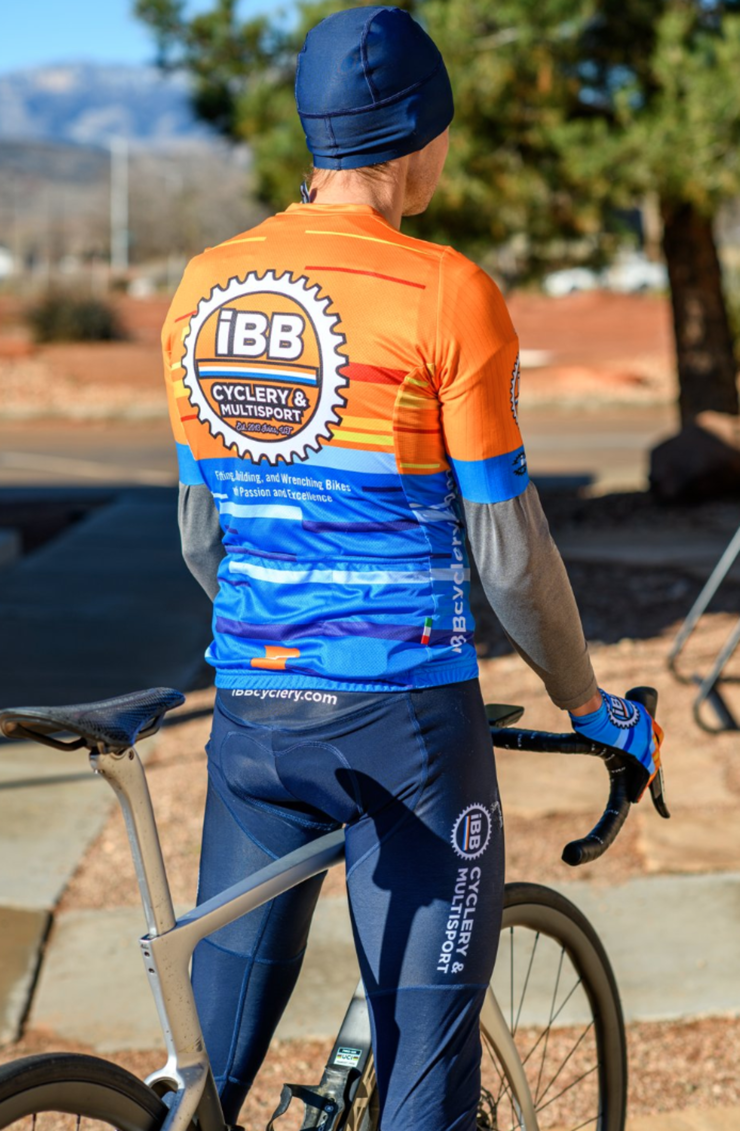 DNA Cycling 2024 IBB Summit Jersey Blue/Orange - - IBB Cyclery