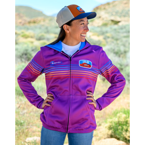 DNA Cycling 2024 IBB Roubaix Zip Up Hoodie Purple Striped