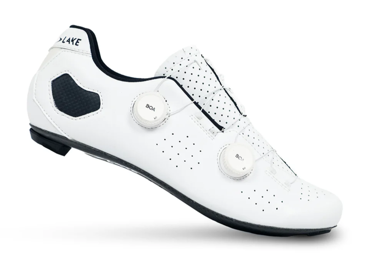 Lake Cycling CX333 Road Shoes - Boa -  White/Black - Narrow - Size 44.5