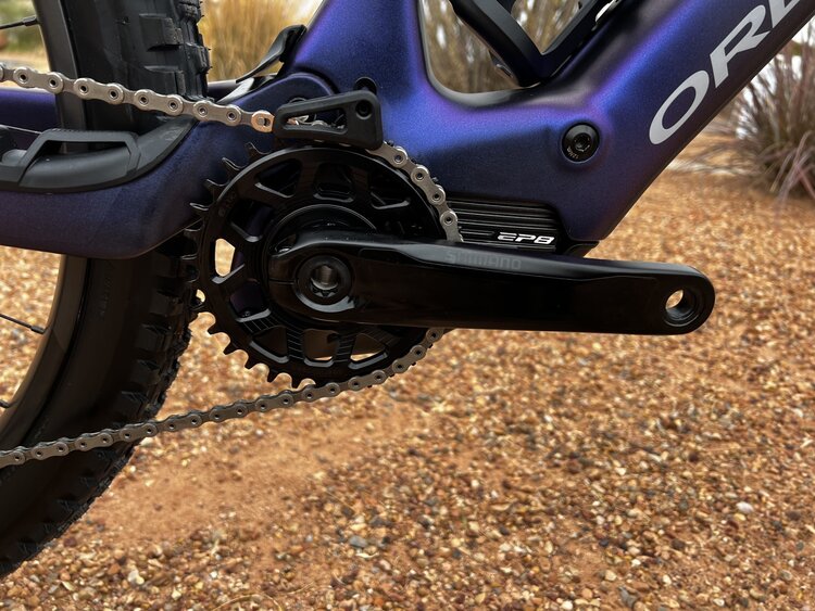 Orbea 2025 - ORBEA RISE LT M-TEAM 630W 20mph LARGE - CUSTOM -  Tanzanite Carbon View - Carbon Raw (Matt)