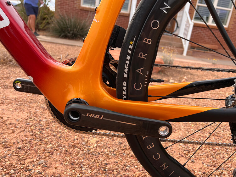 Pinarello Pinarello Dogma X - 54cm - Xolar Sun - SRAM Red AXS 2x12 E1 - Princeton CarbonWorks Peak 4550 EVO -