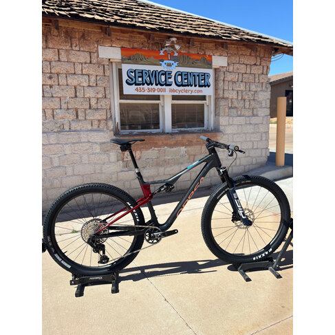 Orbea 2025 - ORBEA OIZ M-TEAM AXS LARGE Diamond Carbon View (Matt) - Cherry Red (Gloss) Flight Attendant