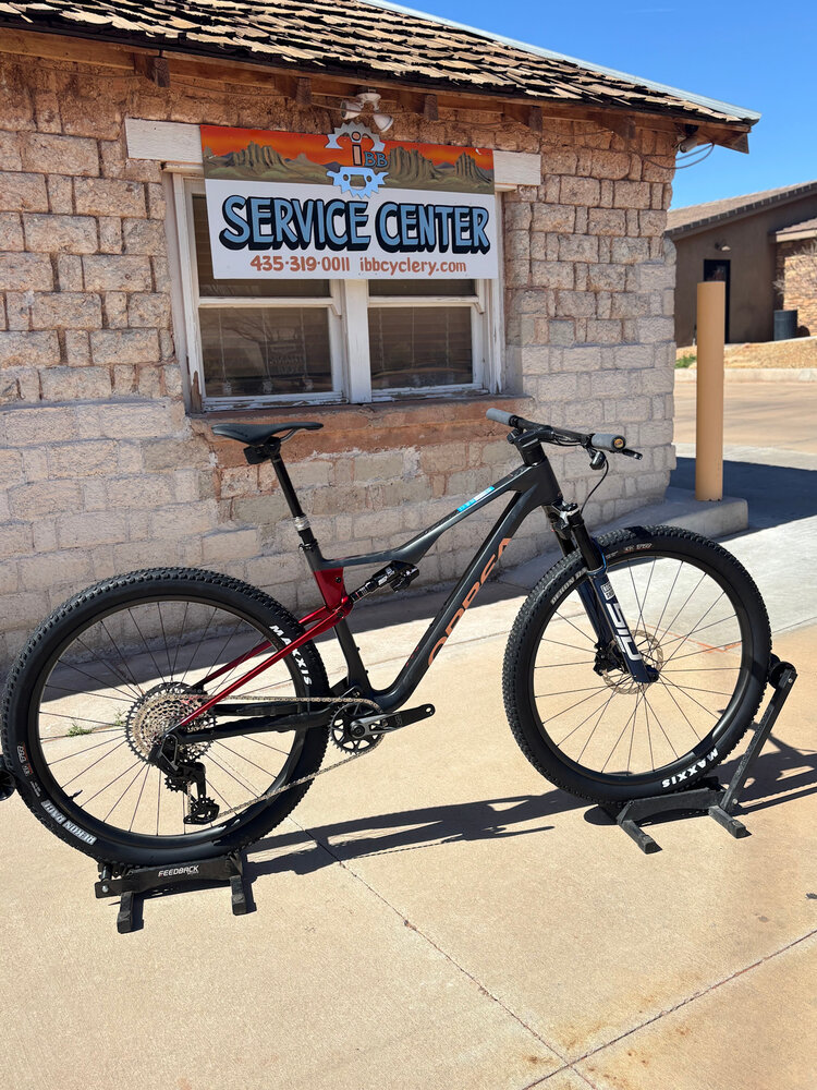 Orbea 2025 - ORBEA OIZ M-TEAM AXS LARGE Diamond Carbon View (Matt) - Cherry Red (Gloss) Flight Attendant