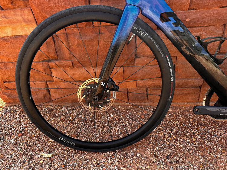 3T 3T Strada 2.0 - SRAM AXS - Hunt Wheels - BLACK BLUE - Medium 54 - Pre Owned