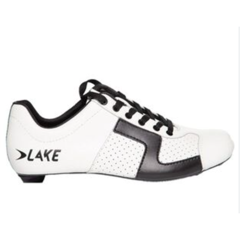 Lake Cycling Road Shoes - CX1 Carbon - Men's 45.5 - US 11.5 - White / Black