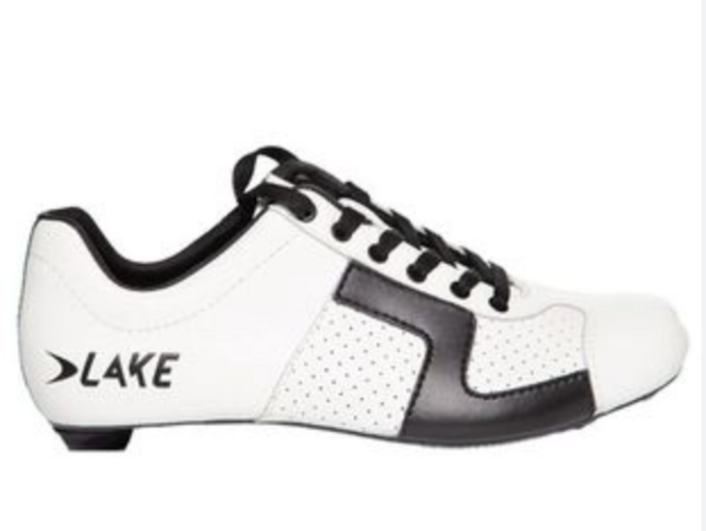 Lake Cycling Road Shoes - CX1 Carbon - Men's 45.5 - US 11.5 - White / Black