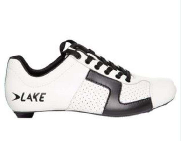 Lake Cycling Road Shoes - CX1 Carbon - Men's 45.5 - US 11.5 - White / Black