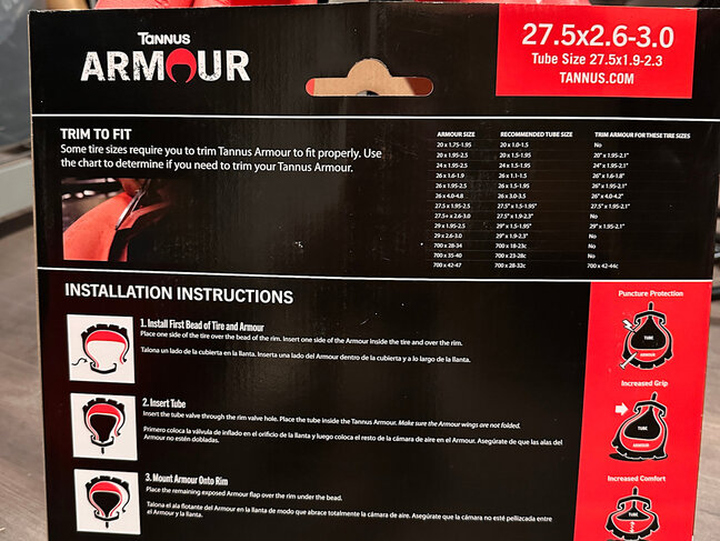 Armour 27.5x2.6-3.0" Single