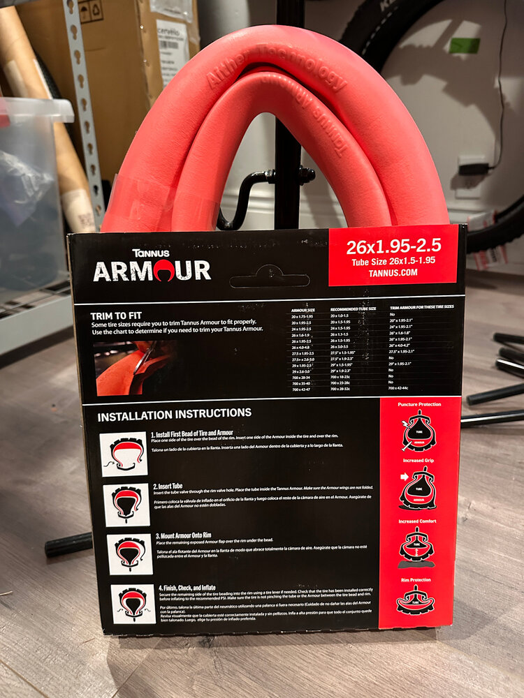 Tannus Armour Tire Insert 26 x 1.95-2.5 Single