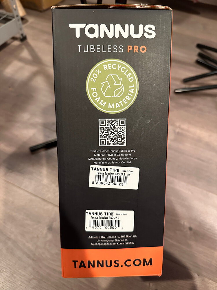 Tannus Tubeless Pro 27.5x2.1-2.6", Each