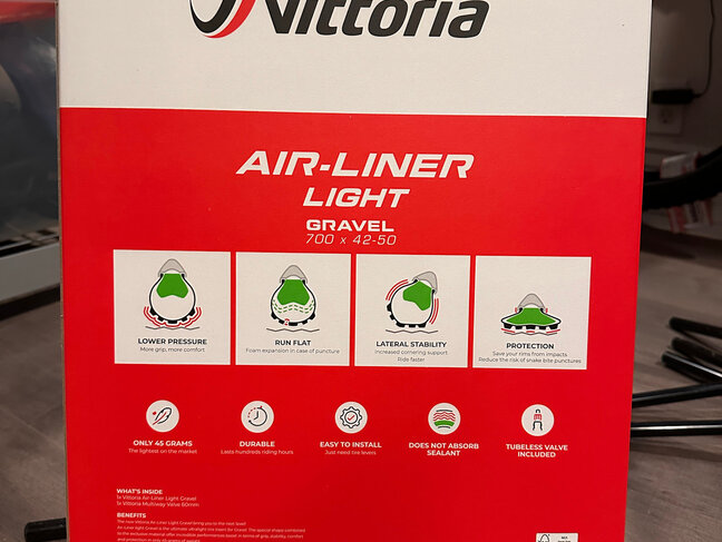Vittoria Air-Liner Light Tubeless Insert - Gravel, 700 x 42-50