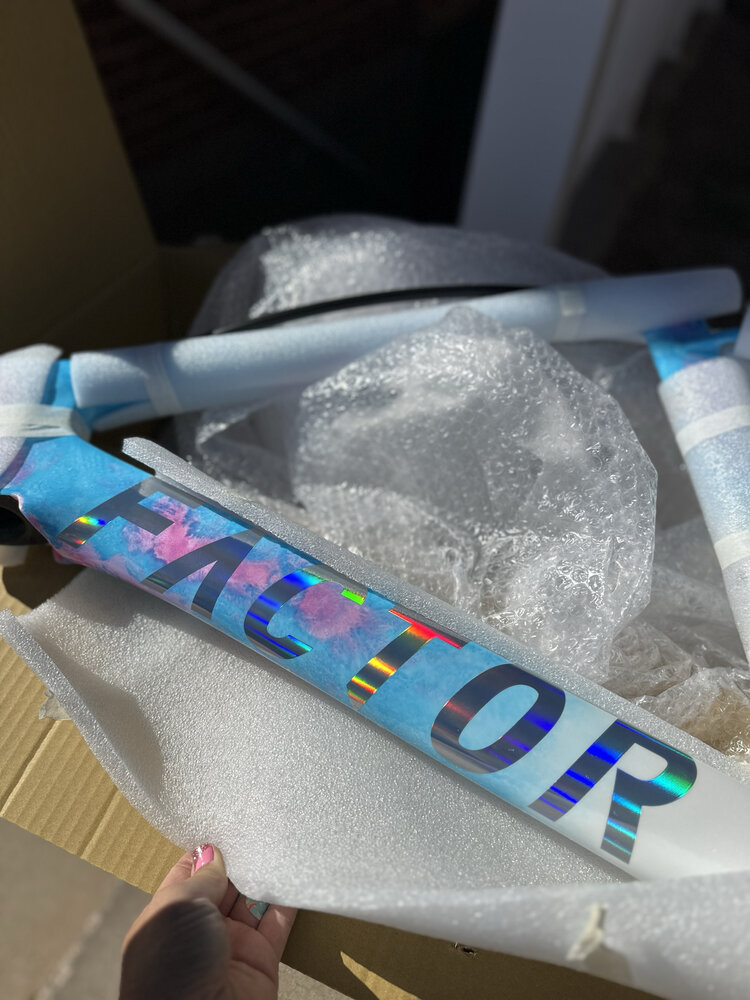 Factor Bikes Factor Ostro VAM - SRAM Red AXS 2x12 PM - 48/58 Black Inc. Wheels  - 52cm - Watercolor Edition 2025