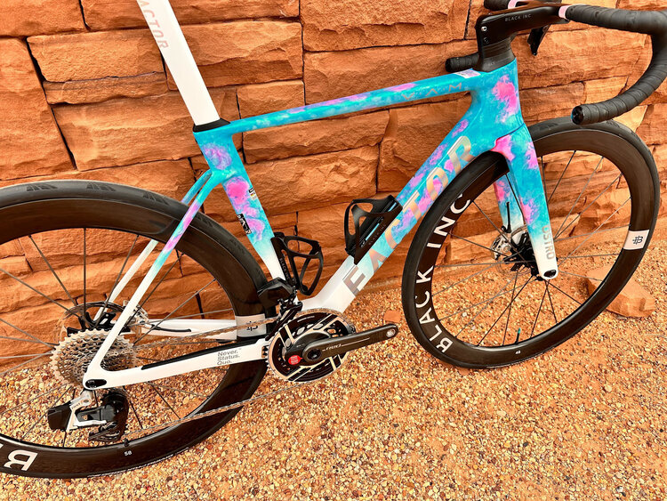 Factor Bikes Factor Ostro VAM - SRAM Red AXS 2x12 PM - 48/58 Black Inc. Wheels  - 52cm - Watercolor Edition 2025