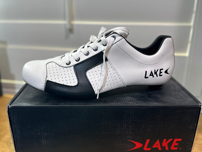 Lake Cycling Shoes CX1C - White/Black 45.5