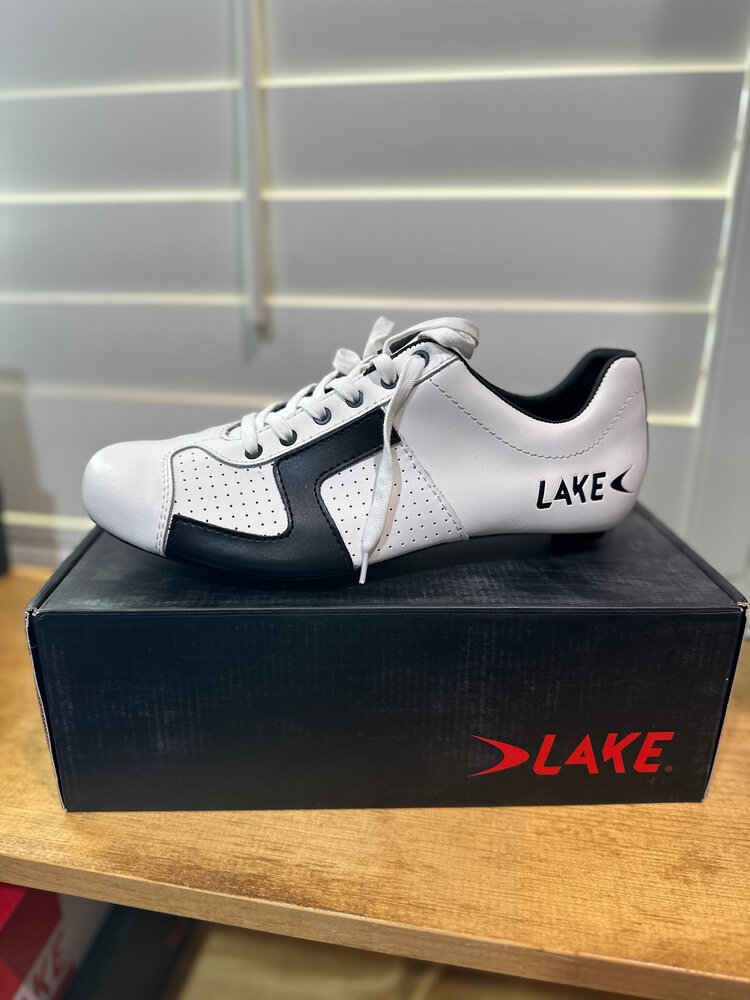 Lake Cycling Shoes CX1C - White/Black 45.5