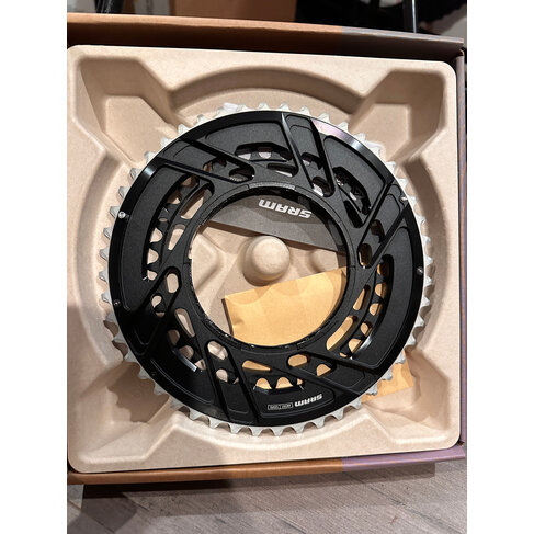 SRAM SRAM Force 2x Thread Mount Chainring - 48/35t, 12-Speed, Thread Mount, Black, E1