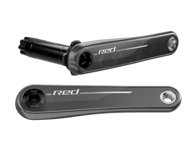 SRAM SRAM RED 1x XPLR Wide Crank Arm Assembly - 172.5mm, 13-Speed, 8-Bolt Direct Mount, DUB Spindle, Natural Carbon, E1